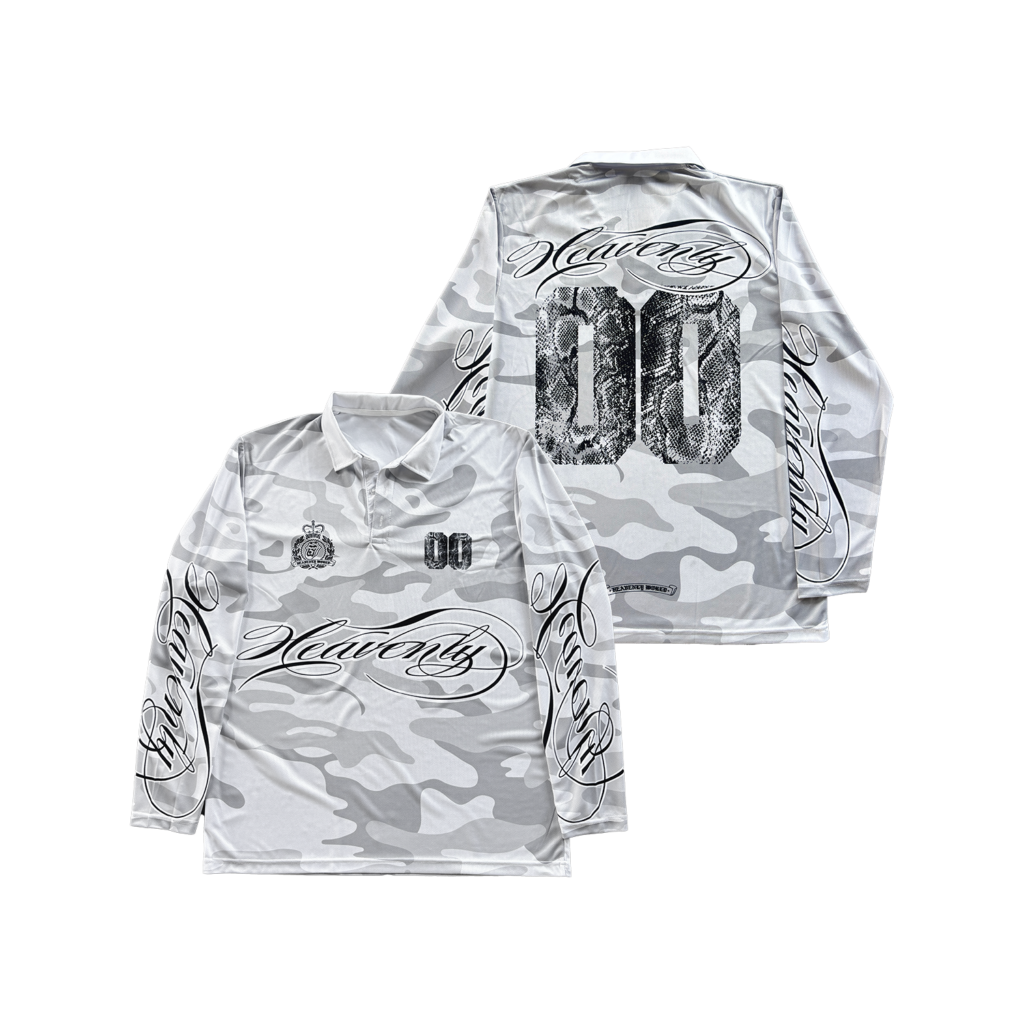 HEAVENLY WORLD WHITE VIPER CAMO L/S JERSEY